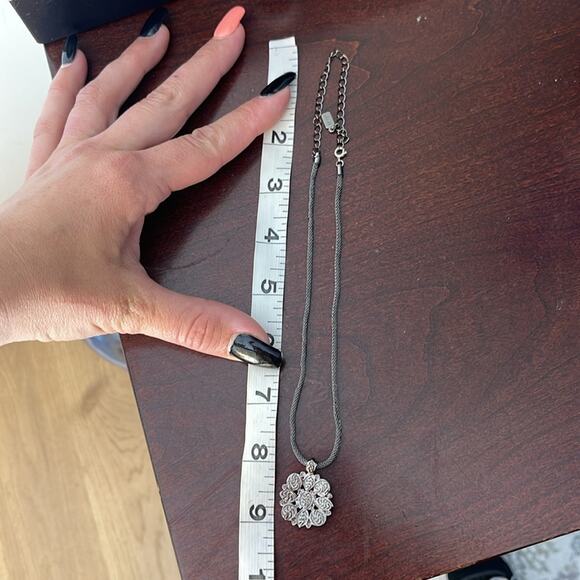 1923 Silver Gem Adjustable Necklace - Picture 6 of 6